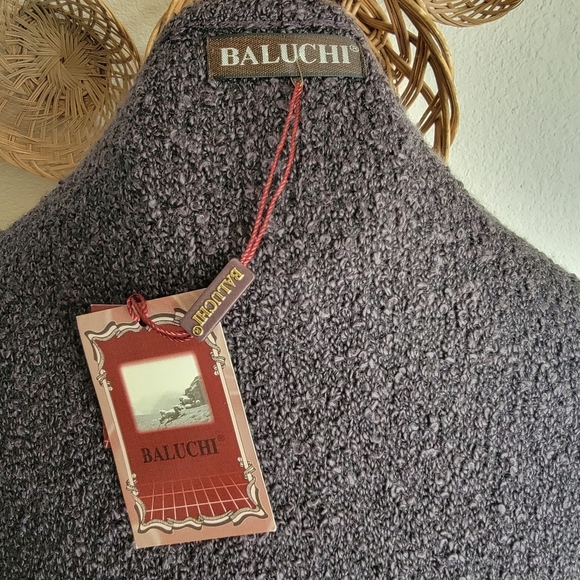 Baluchi OS Cardigan Sweater Grey Unique  Fall - Picture 5 of 6